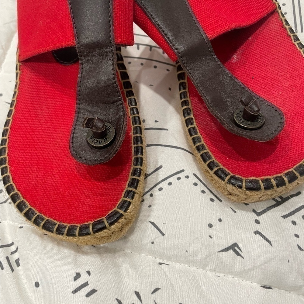 Red sandals